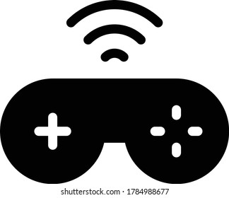game vector glyph flat icon 