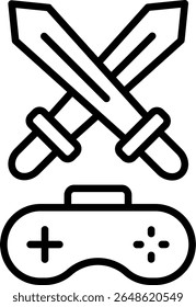 Game Vector Line Icon Design