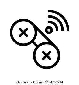 game vector thin line icon 