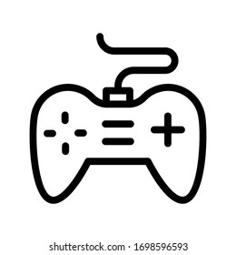 game vector thin line icon 