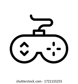 game vector thin line icon 