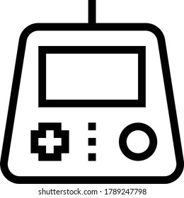 game vector thin line icon 