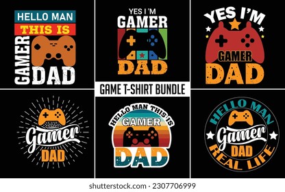 Game vector typography t-shirt Design
