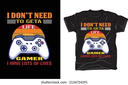 GAME vintage  shirt design vector