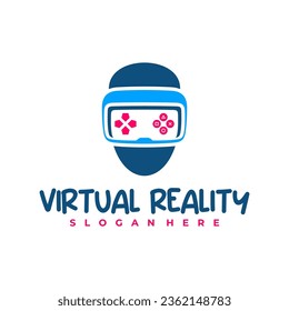Game Virtual Reality logo design Template. Creative Virtual Reality logo vector illustration.