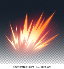 Game visual effects and glowing sparkle, vector art and illustration.