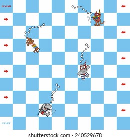 game, water fun, vector illustration
