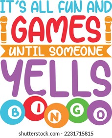 Game yells Bingo svg bingo svg design svg