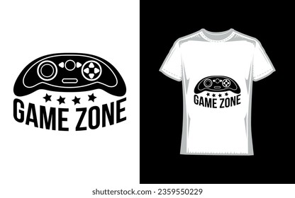 Game zone, Gaming T-Shirt Design
