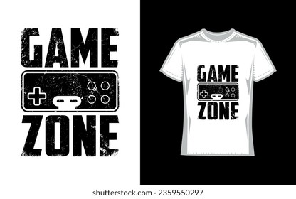 Game zone, Gaming T-Shirt Design