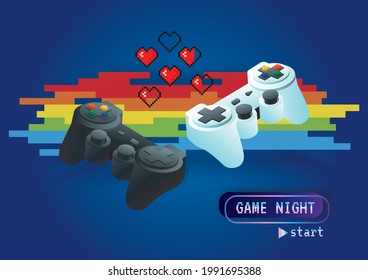Game zone game icon background vector 