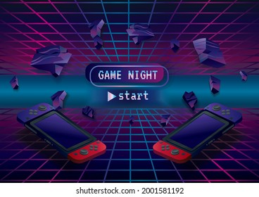 Game zone game icon background vector 
