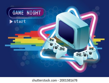Game Zone Game Icon Background Vector 