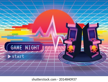 Game zone game icon background vector 
