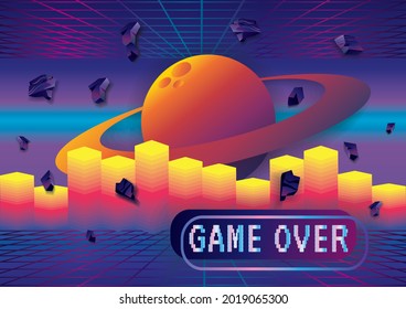 Game zone game icon background vector 