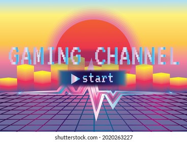 Game zone game icon background vector 