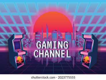 Game zone game icon background vector 