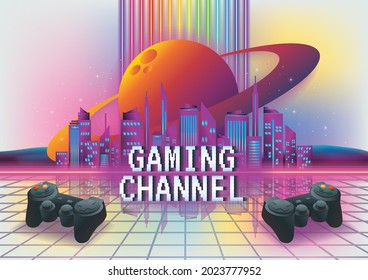 Game zone game icon background vector 