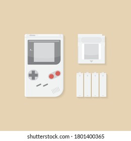 Icono clásico de Gameboy, tecnología de juegos retro