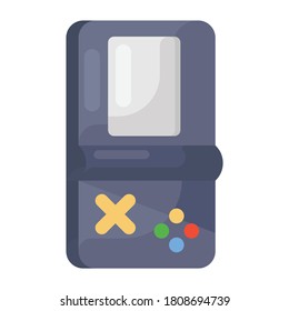 Diseño de icono de Gameboy, vector editable del videojuego vintage 