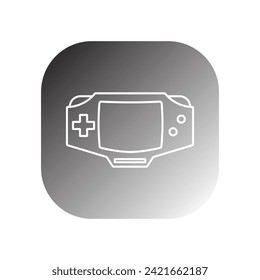 gameboy icon vector template illustration logo design