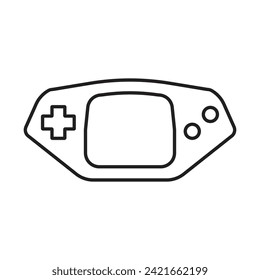 gameboy icon vector template illustration logo design