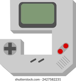 Gameboy Letter Alphabet Vector Illustration