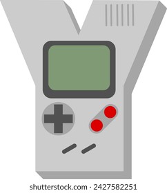 Gameboy Letter Alphabet Vector Illustration