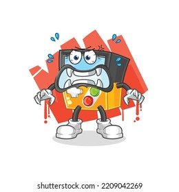 el vector monstruo del gameboy. personaje de caricatura