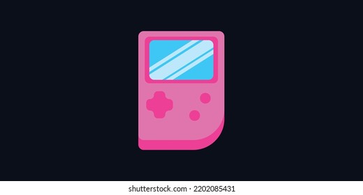 Gameboy Vector Illustration Flat Design.eps