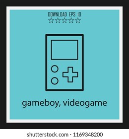 gameboy, videogame vector icon