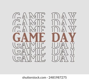 Gameday, Fall t shirt design. Autumn leaves vector design