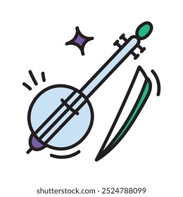 Gamelan Instrument Doodle Illustration - 08