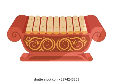 gamelan xylophone design vector isolated