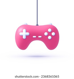 Gamepad 3d, great design for any purposes. Vector illustration