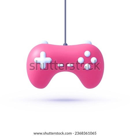Gamepad 3d, great design for any purposes. Vector illustration