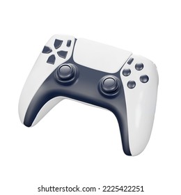 Gamepad 3d object. game controller. Isolated on transparent background