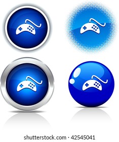 Botones hermosos de Gamepad. Ilustración vectorial.
