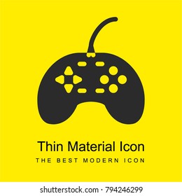Gamepad bright yellow material minimal icon or logo design