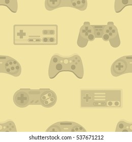 Gamepad colorful seamless pattern