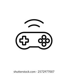 Gamepad connect icon flat editable icon mark