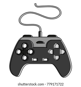 Gamepad console controller icon vector illustration graphic design