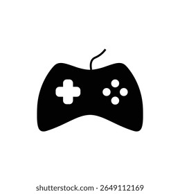 Gamepad Console Game Controller Solid Black Icon