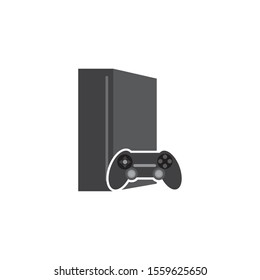 gamepad and console icon design, Videogame play leisure gaming technology entertainment digital and joy theme Vector illustration
