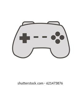 Gamepad console isolated