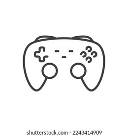 Gamepad, Console Joystick Isolated Vector Icon