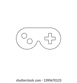 gamepad console outline icon. Signs and symbols can be used for web, logo, mobile app, UI, UX