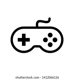 Icono del controlador Gamepad aislado en fondo blanco