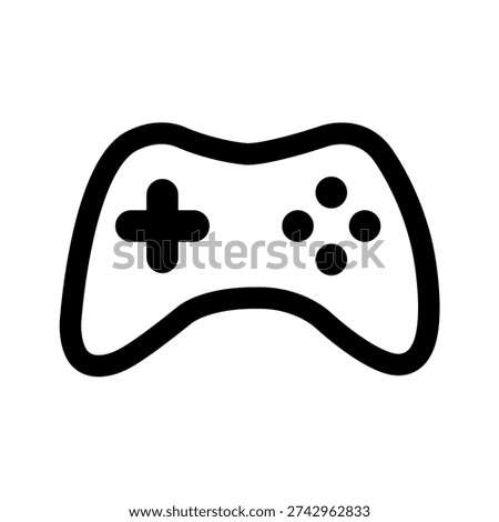Gamepad Controller Vector Icon for Gaming App