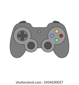 Gamepad-Controller-Vektor-Symbol. Joystick-Logo. Vektor-Symbol der Spielkonsole. Stilvolle einfache Gamepads.